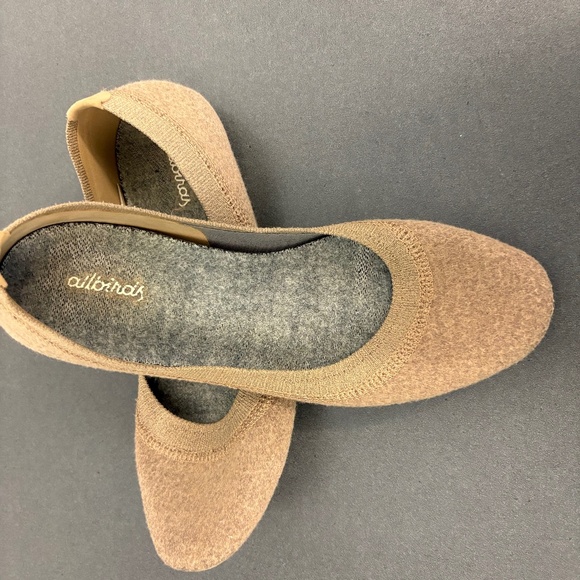 Allbirds Women's Wool Breezers Casual Slip On Ballet Flat, Hazy Beige Size 8 - Picture 3 of 10